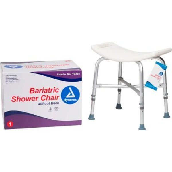 Dynarex Dynarex Bariatric Shower Chair Without Back, Single Pack 10325